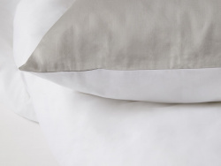 Pillowcase Tvenne - Concrete Grey / Cloud White Pillowcase Tvenne - Concrete Grey / Cloud White