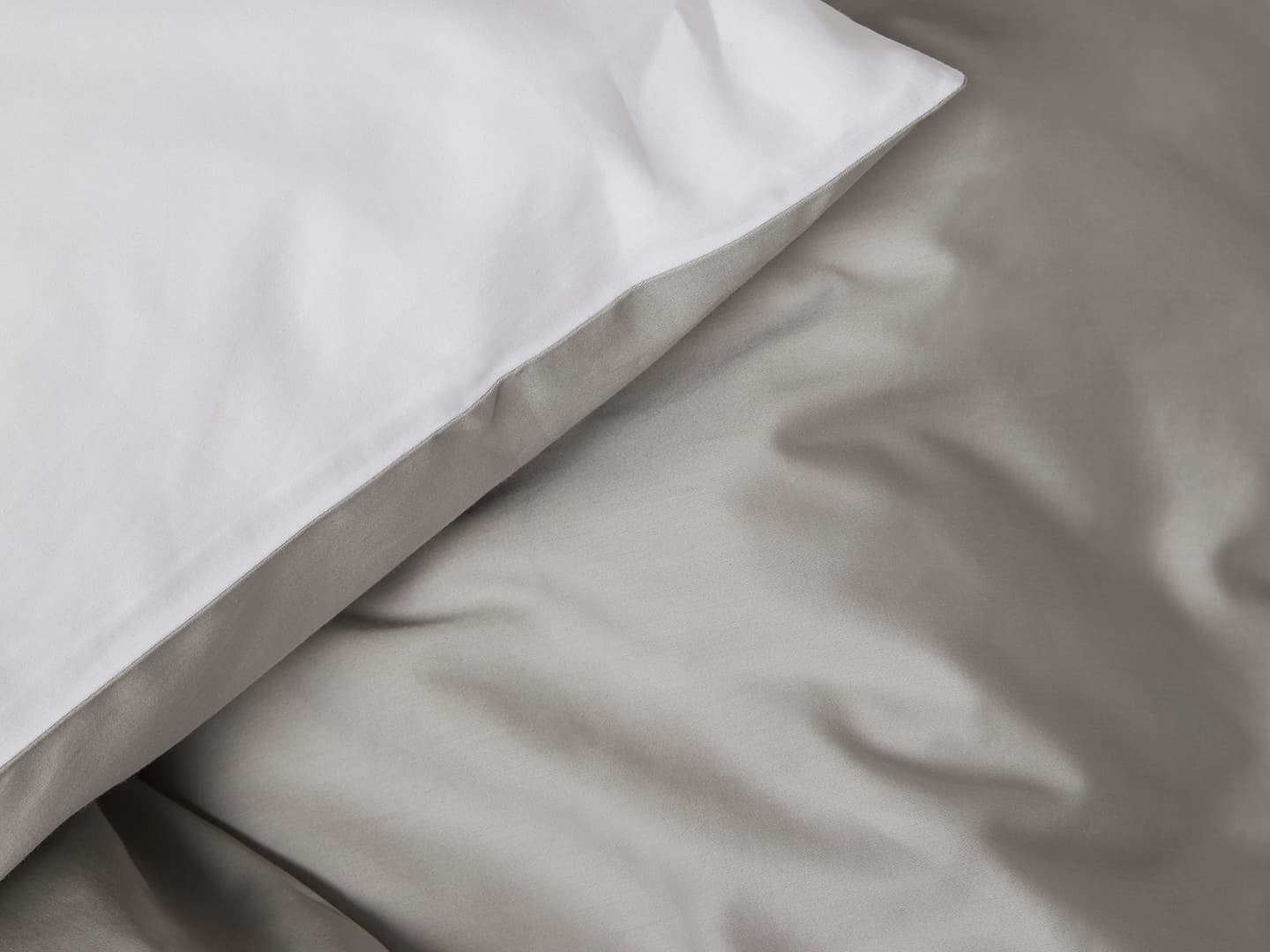 Pillowcase Tvenne - Concrete Grey / Cloud White