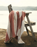 Beach Towel Vinda - Seashell Beige / Pink Terracotta