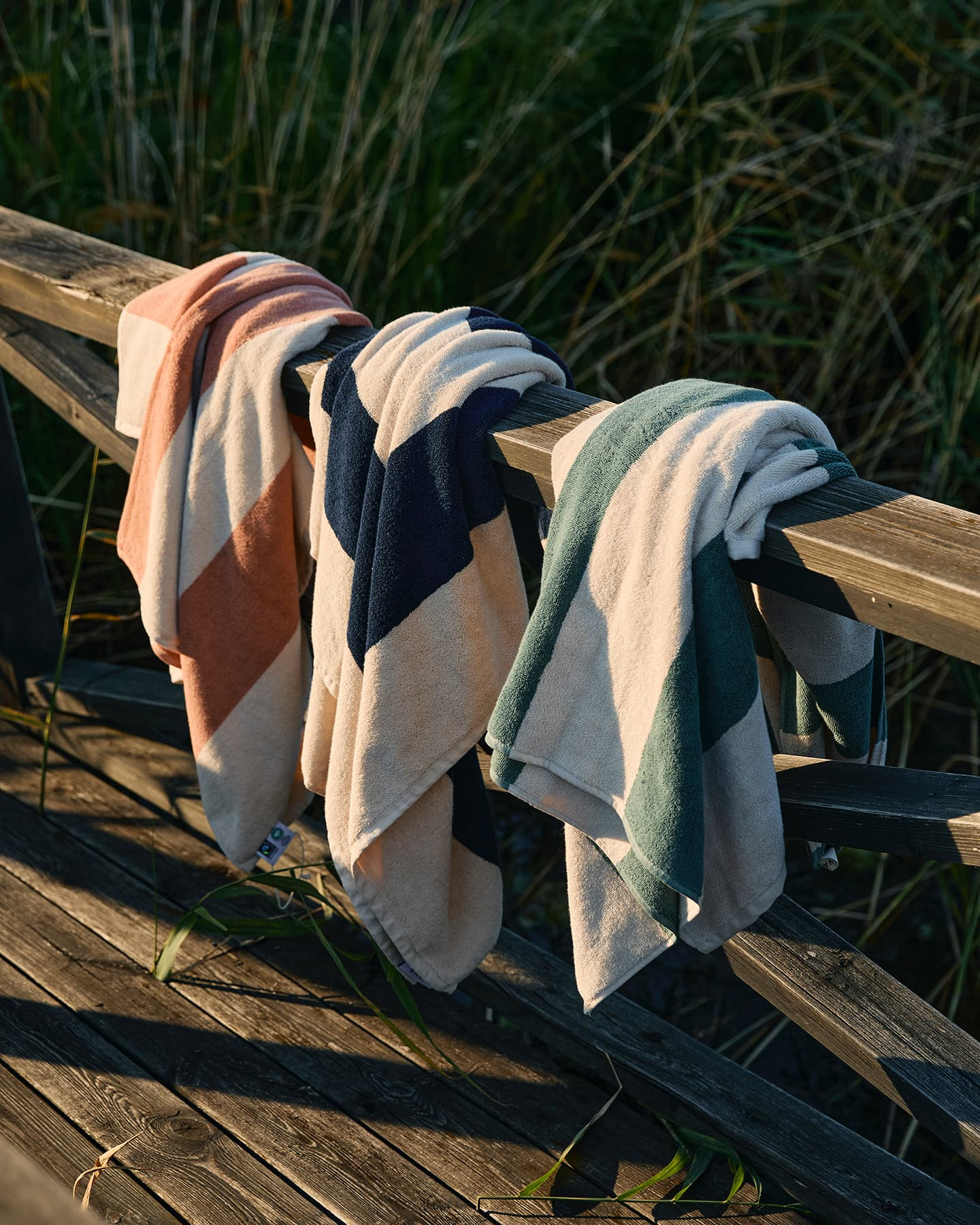 Beach Towel Vinda - Seashell Beige / Pink Terracotta