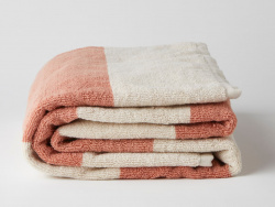 Beach Towel Vinda - Seashell Beige / Pink Terracotta