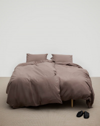 Duvet Cover Nejd - Deep Taupe Duvet Cover Nejd - Deep Taupe