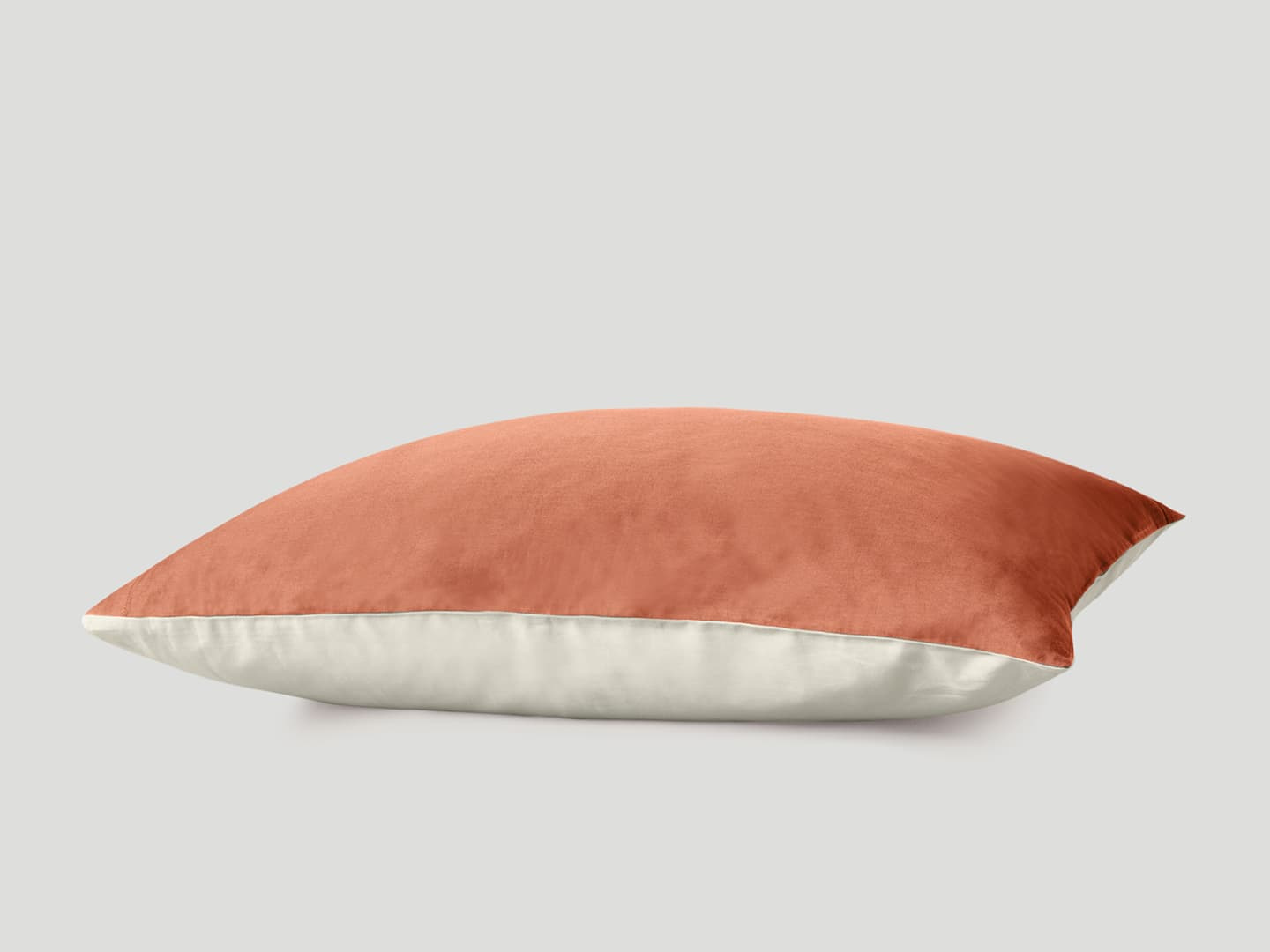 Pillowcase Tvenne - Pink Terracotta / Seashell Beige
