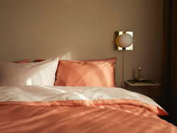 Pillowcase Tvenne - Pink Terracotta / Seashell Beige Pillowcase Tvenne - Pink Terracotta / Seashell Beige