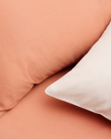 Pillowcase Tvenne - Pink Terracotta / Seashell Beige