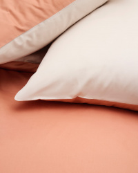 Pillowcase Tvenne - Pink Terracotta / Seashell Beige Pillowcase Tvenne - Pink Terracotta / Seashell Beige