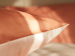 Pillowcase Tvenne - Pink Terracotta / Seashell Beige