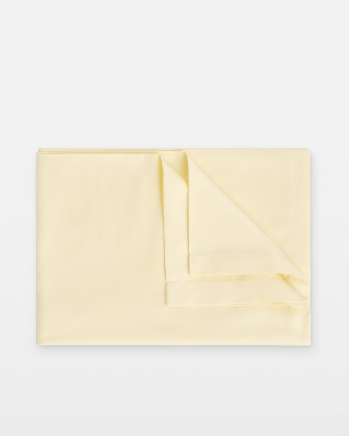 Flat Sheet Lind - Lemonade Yellow in the group Bedding / Flat Sheets at A L V A (1244)
