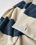 Beach Towel Vinda - Seashell Beige / Midnight Blue