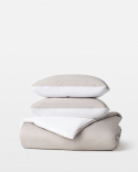 Duvet Cover Tvenne - Concrete Grey / Cloud White