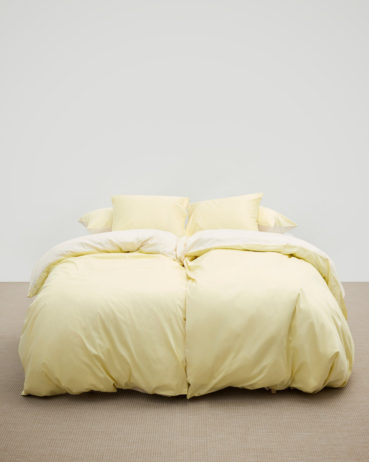 Duvet Cover Tvenne - Lemonade Yellow / Raw Cotton in the group Pop-Rock-Punk / Tvenne at A L V A (1249)