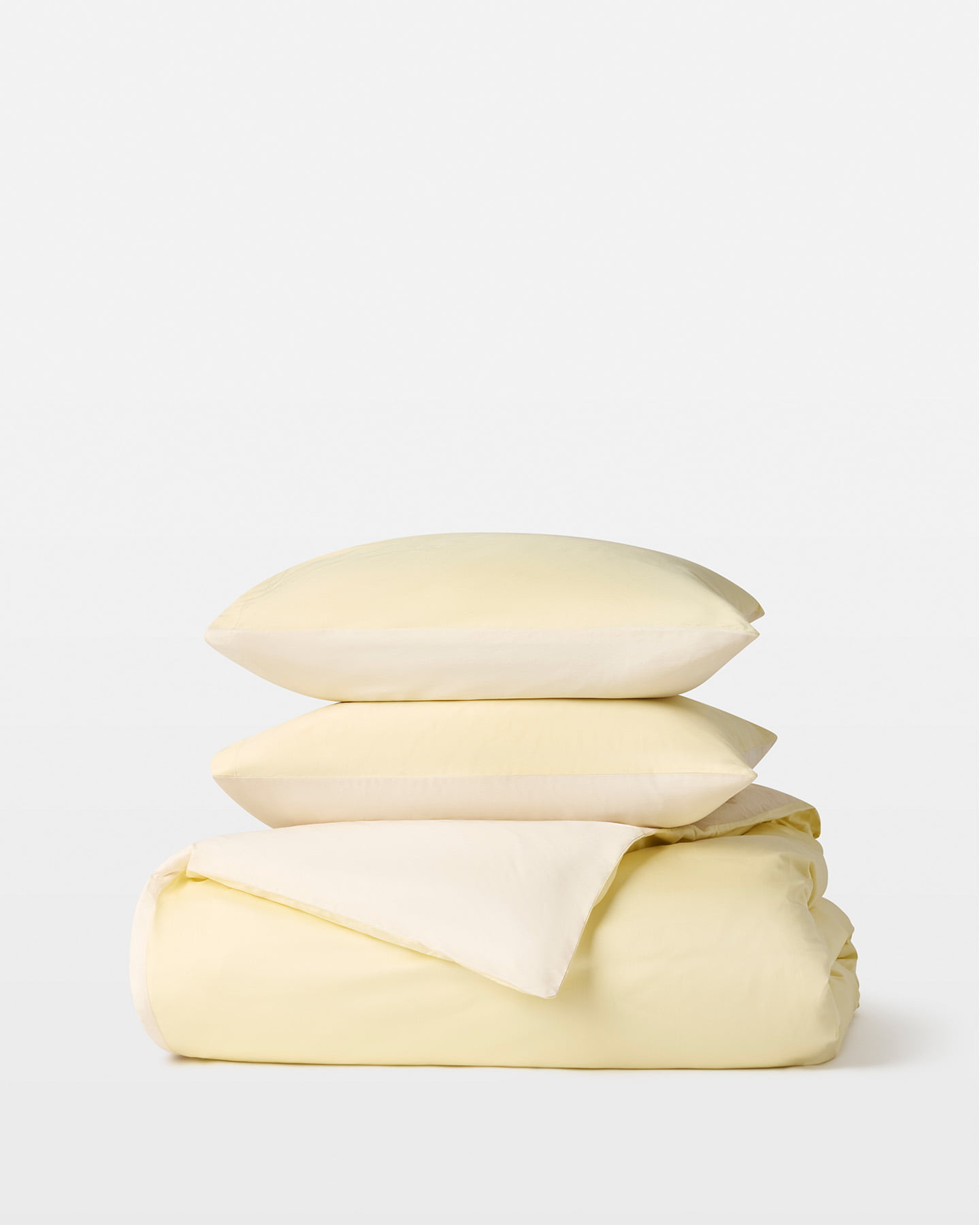 Duvet Cover Tvenne - Lemonade Yellow / Raw Cotton