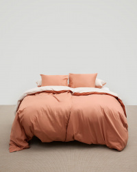Duvet Cover Tvenne - Pink Terracotta / Seashell Beige Duvet Cover Tvenne - Pink Terracotta / Seashell Beige
