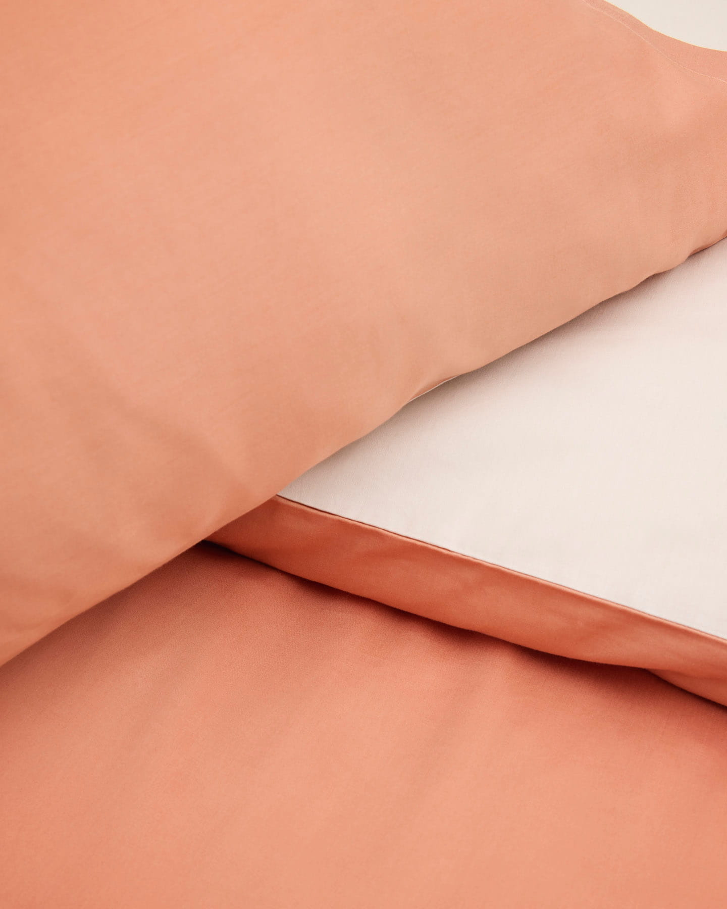 Duvet Cover Tvenne - Pink Terracotta / Seashell Beige