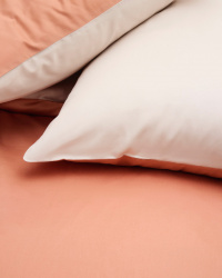 Duvet Cover Tvenne - Pink Terracotta / Seashell Beige Duvet Cover Tvenne - Pink Terracotta / Seashell Beige