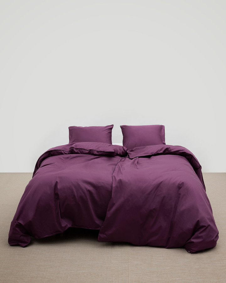 Duvet Cover Strimma - Autumn Plum in the group Bedding / Duvet Covers at A L V A (1253)