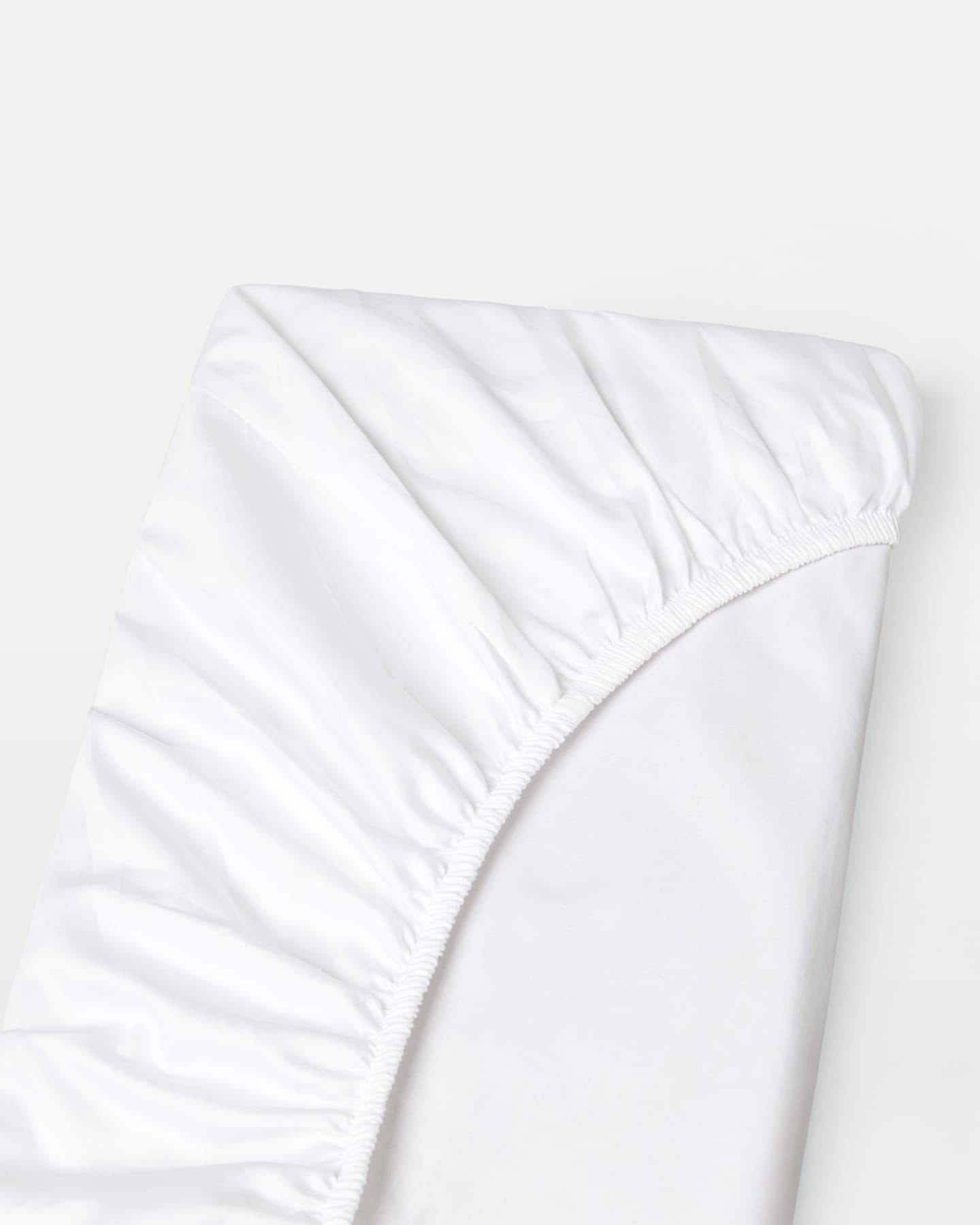 Fitted Sheet Nejd Percale - Cloud White