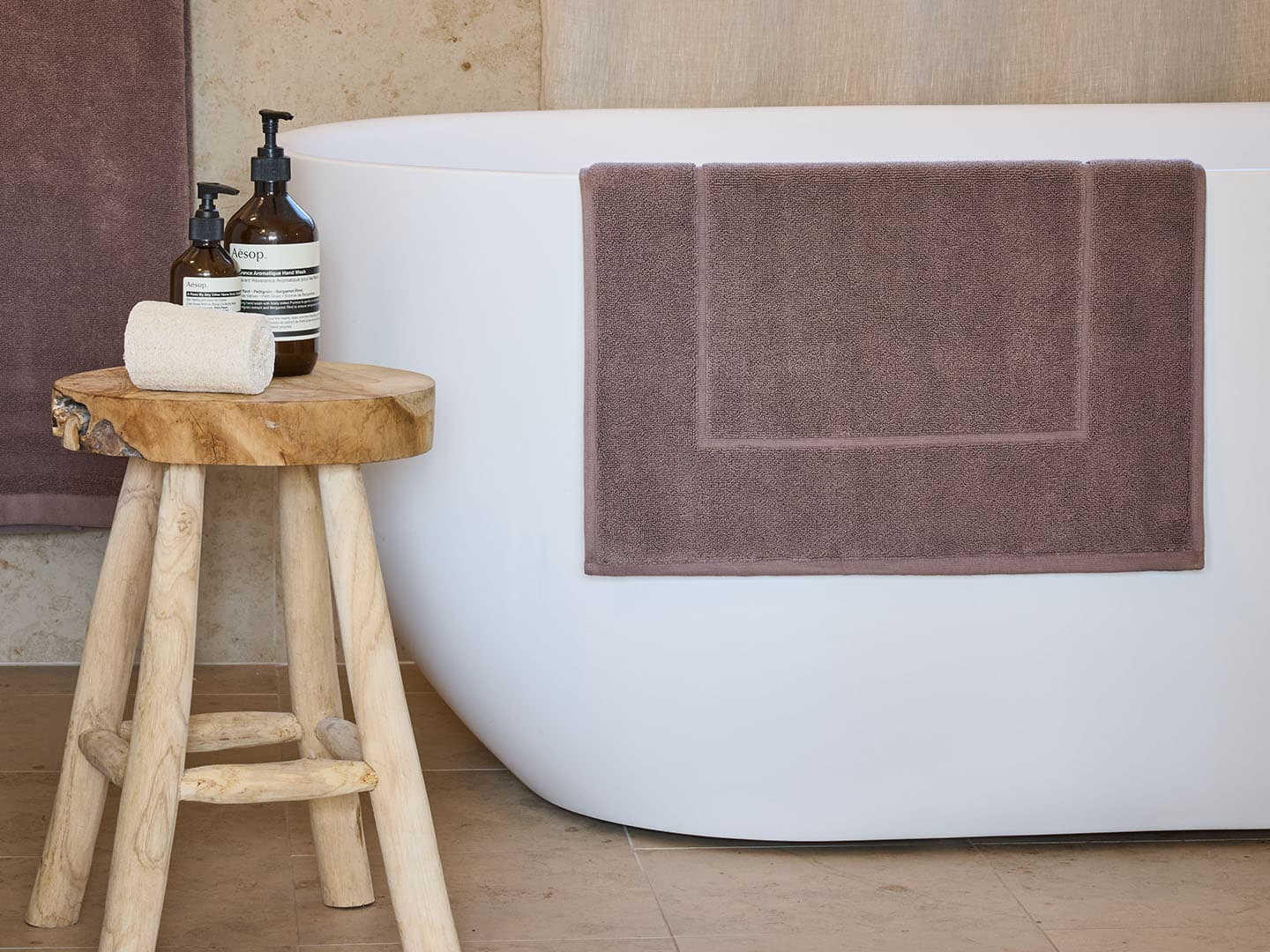 Bath Mat Essens - Deep Taupe