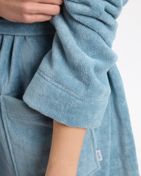 Bath Robe Vindel - North Sea Blue Bath Robe Vindel - North Sea Blue