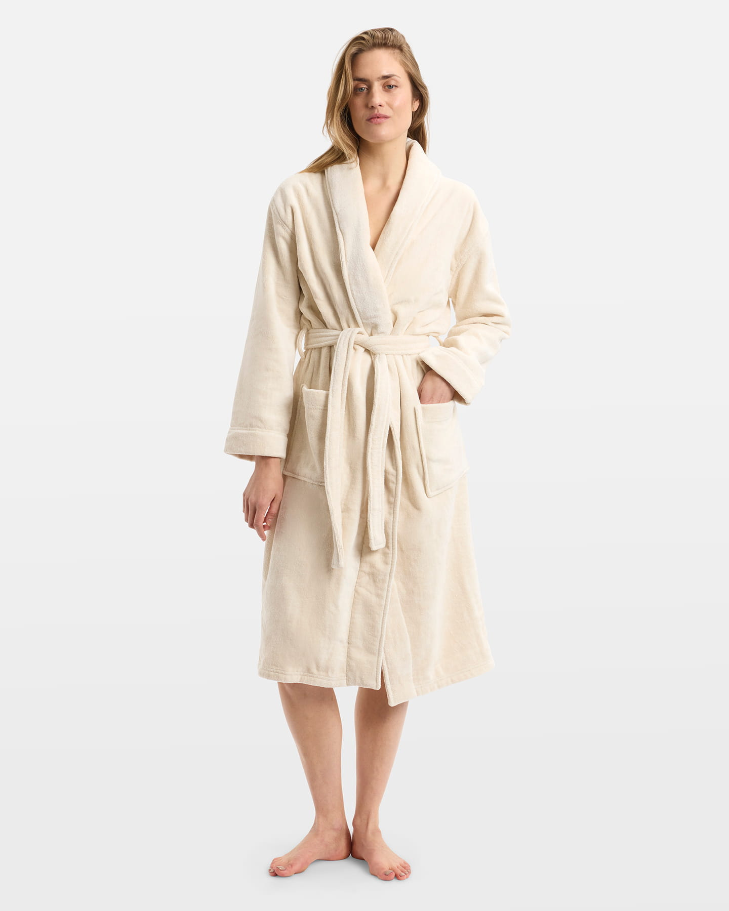 Bath Robe Vindel - Raw Cotton