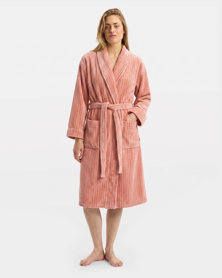 Bath Robe Vindel - Pink Terracotta & Cherry Blossom Pink in the group Bath Robes at A L V A (1277)