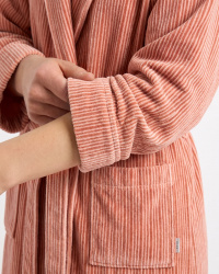 Bath Robe Vindel - Pink Terracotta & Cherry Blossom Pink Bath Robe Vindel - Pink Terracotta & Cherry Blossom Pink