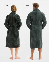 Bath Robe Vindel - Forest Green & Washed Bottle Green Bath Robe Vindel - Forest Green & Washed Bottle Green
