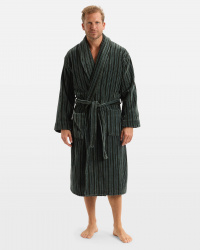 Bath Robe Vindel - Forest Green & Washed Bottle Green Bath Robe Vindel - Forest Green & Washed Bottle Green