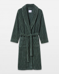 Bath Robe Vindel - Forest Green & Washed Bottle Green Bath Robe Vindel - Forest Green & Washed Bottle Green