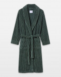 Bath Robe Vindel - Forest Green & Washed Bottle Green