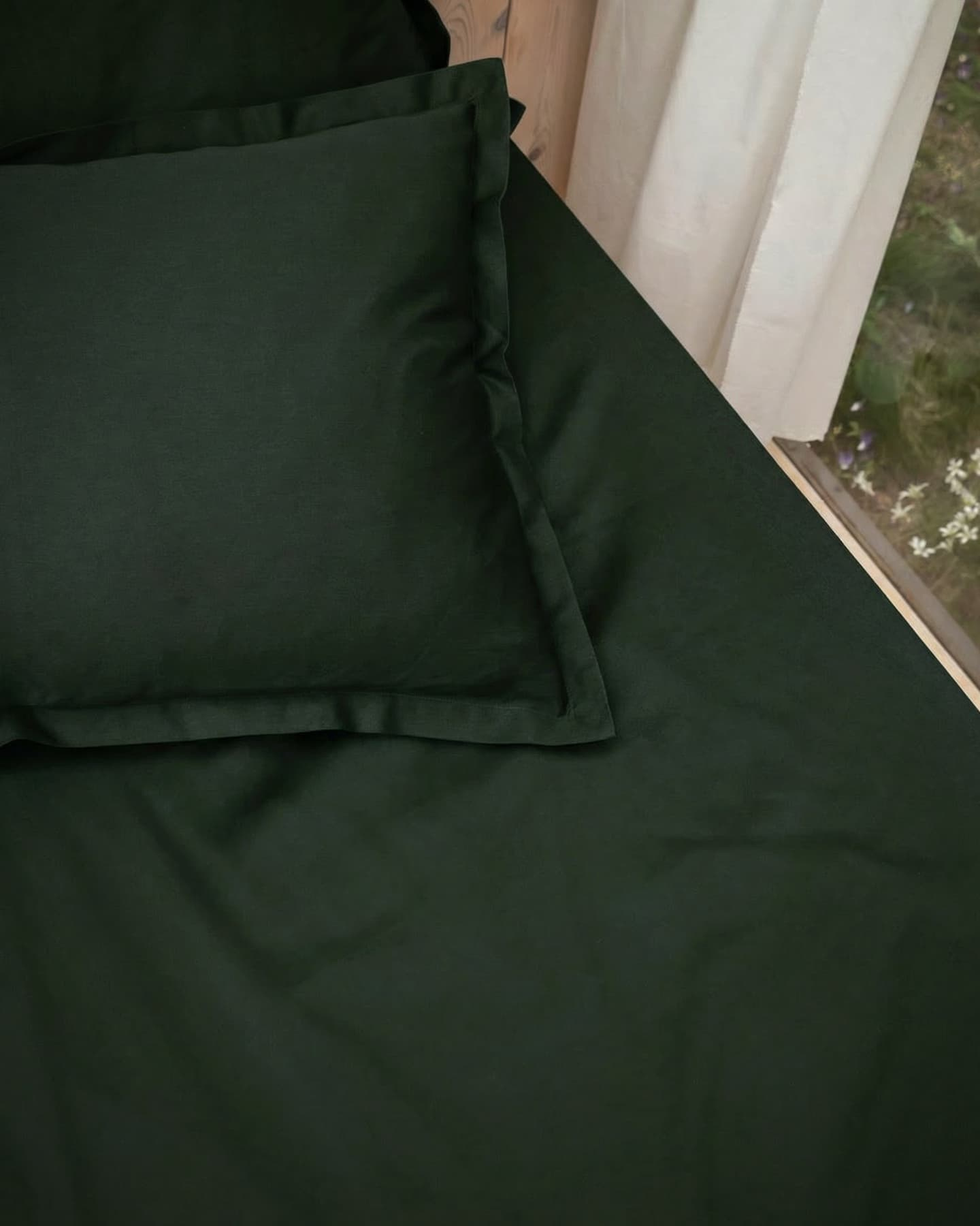 Flat Sheet Lind - Forest Green