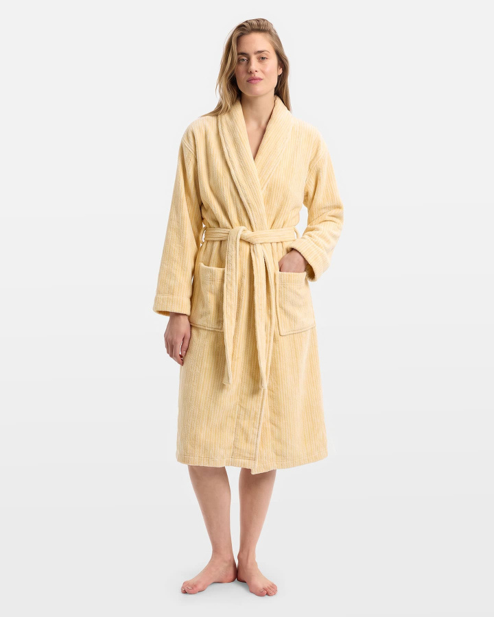 Bath Robe Vindel - Honey Yellow / Seashell Beige in the group All products at A L V A (1291)