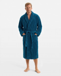 Bath Robe Vindel - Petrol Blue / Midnight Blue